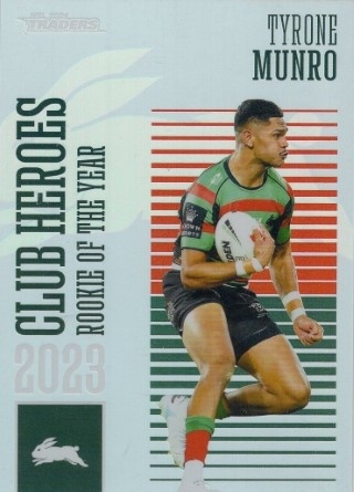 NRL - 2024 Traders - Club Heroes #CH33 - Tyrone Munro - South Sydney Rabbitohs