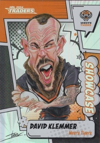 NRL - 2024 Traders - Showcase Caricature #S18 - David Klemmer - Wests Tigers