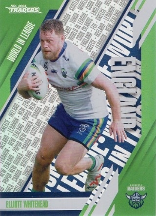NRL - 2024 Traders - World in League #WL05 - Elliott Whitehead - Canberra Raiders