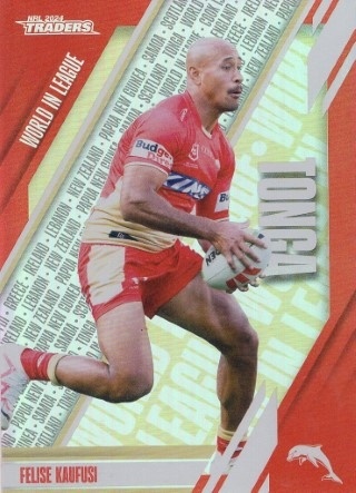 NRL - 2024 Traders - World in League #WL16 - Felise Kaufusi - Dolphins