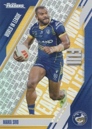 NRL - 2024 Traders - World in League #WL33 - Maika Sivo - Parramatta Eels