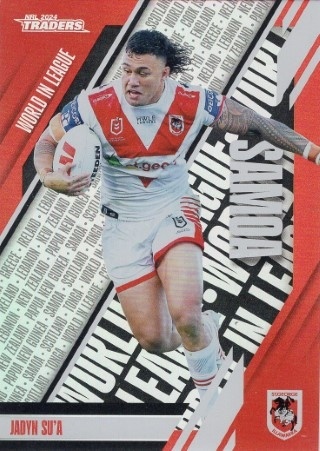 NRL - 2024 Traders - World in League #WL42 - Jaydn Su'A - St. George-Illawarra Dragons