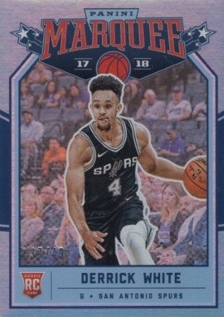 2017-18 Panini Chronicles - #230 Marquee Tier 2 - Derrick White ROOKIE, SN49 - San Antonio Spurs