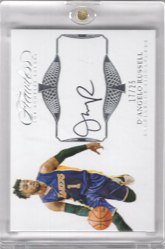 2016-17 Panini Flawless - Excellence Signatures #EX-DRU - D'Angelo Russell AUTO, SN25 - LA Lakers
