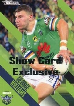NRL - 2021 Traders - Show Card Exclusive - #020 - George Williams PROMO - Canberra Raiders