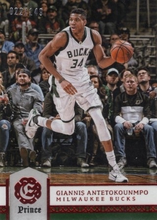2016-17 Panini Excalibur - Prince #097 - Giannis Antetokounmpo SN149 - Milwaukee Bucks