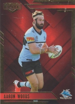 NRL - 2020 Elite - MOJO Ruby #MR036 - Aaron Woods SN40 - Cronulla Sharks