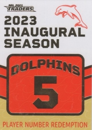 NRL - 2023 Traders - Dolphins Inaugural Redemption #D05 - Tesi Niu UNREDEEMED, PR117 - Dolphins