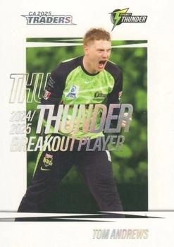 CRICKET - Traders 2025-26 - Breakouts White #BO17 - Tom Andrews - Sydney Thunder