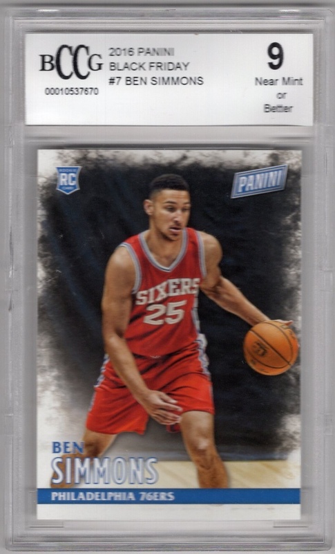GRADED - 2016 Panini Black Friday - #007 Ben Simmons ROOKIE - BCCG 9 - Philadelphia 76ers