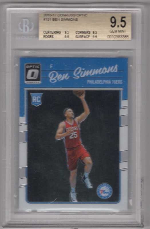 GRADED - 2016-17 Donruss Optic - #151 Ben Simmons ROOKIE - BGS 9.5 - Philadelphia 76ers