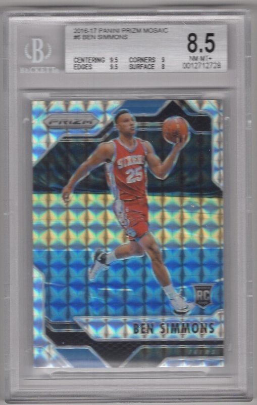 GRADED - 2016-17 Panini Mosaic Prizm - #006 Ben Simmons ROOKIE - BGS 8.5 - Philadelphia 76ers