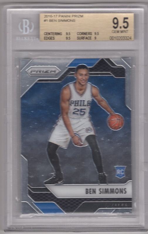 GRADED - 2016-17 Panini Prizm - #001 Ben Simmons ROOKIE - BGS 9.5 - Philadelphia 76ers