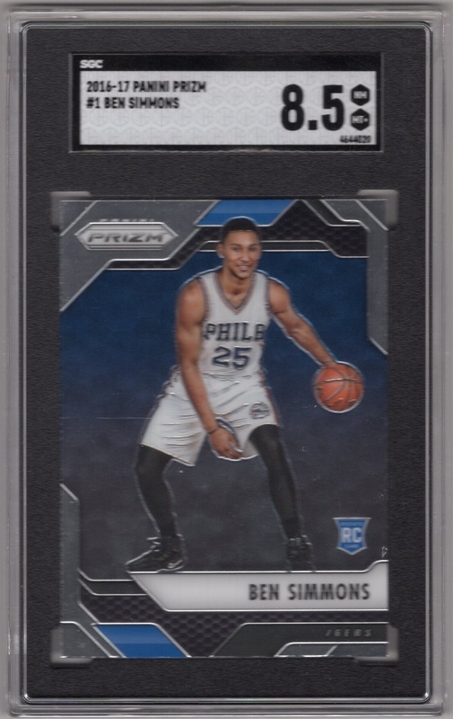 GRADED - 2016-17 Panini Prizm - #001 Ben Simmons ROOKIE - SGC 8.5 - Philadelphia 76ers