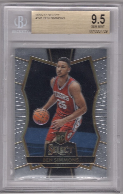 GRADED - 2016-17 Select - #141 Ben Simmons ROOKIE - BGS 9.5 - Philadelphia 76ers