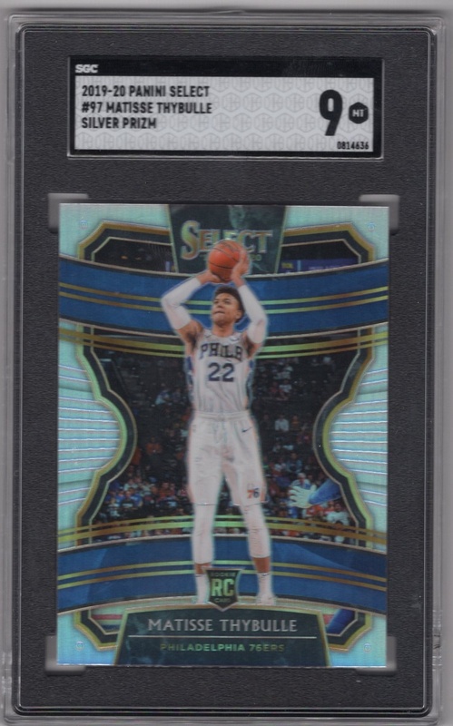 GRADED - 2019-20 Select - Prizm Silver #097 - Matisse Thybulle ROOKIE - SGC 9 - Philadelphia 76ers