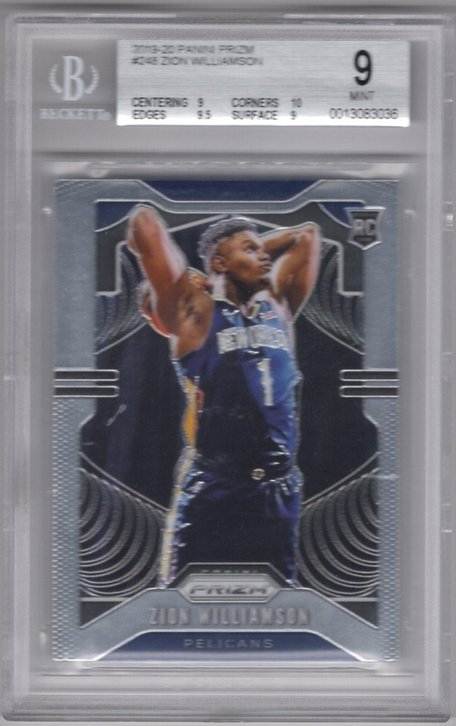 GRADED - 2019-20 Panini Prizm -  #248 - Zion Williiamson ROOKIE - BGS 9 - New Orleans Pelicans