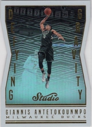 2016-17 Studio - Defying Gravity #DG-GA - Giannis Antetokounmpo - Milwaukee Bucks