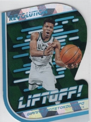 2018-19 Panini Revolution - Liftoff! Cubic #02 - Giannis Antetokounmpo SN50 - Milwaukee Bucks
