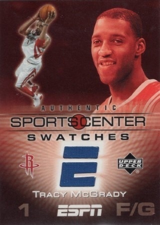 2005-06 Upper Deck ESPN - Sports Center Swatches #SCS-TM - Tracy McGrady MEM - Houston Rockets