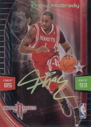 2009-10 Panini Adrenalyn XL - Extra Signature #NNO - Tracy McGrady - Houston Rockets