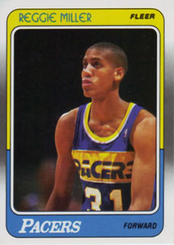 1988-89 Fleer - #057 Reggie Miller ROOKIE - Indiana Pacers
