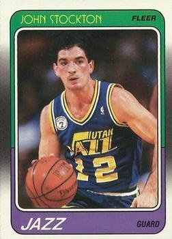 1988-89 Fleer - #115 John Stockton ROOKIE - Utah Jazz