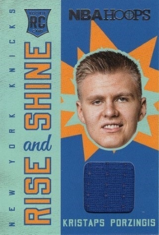 2015-16 Hoops - Rise 'N Shine #RS-KP - Kristaps Porzingis MEM - New York Knicks
