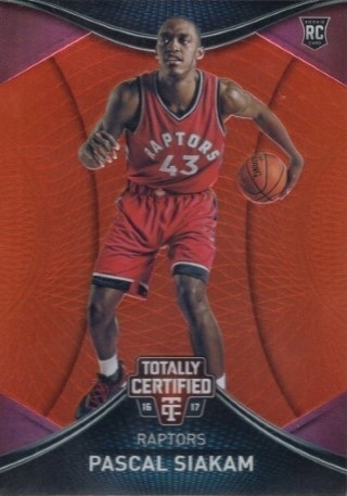 2016-17 Totally Certified - Orange #119 - Pascal Siakam ROOKIE SN60 - Toronto Raptors