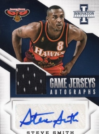 2013-14 Innovation - Game Jerseys Autographs #03 - Steve Smith AUTO, MEM, SN199 - Atlanta Hawks