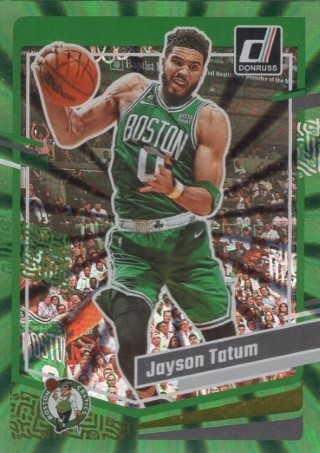 2023-24 Donruss - Green Laser Holo #197 - Jayson Tatum -Boston Celtics