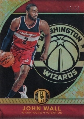 2016-17 Panini Gold Standard - Black #006 - John Wall SN15 - Washington Wizards