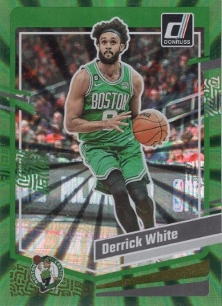 2023-24 Donruss - Green Laser Holo #003 - Derrick White - Boston Celtics