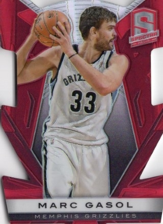 2013-14 Panini Spectra - Red Die Cut #092 - Marc Gasol SN25 - Memphis Grizzlies