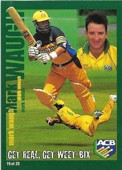 CRICKET - 2001 Weet Bix - Get Real, Get Weet Bix - #19 Mark Waugh - Australia