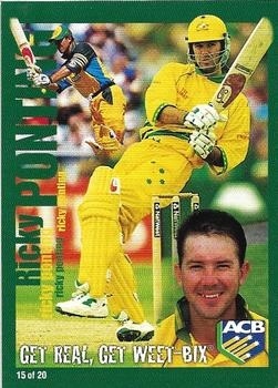 CRICKET - 2001 Weet Bix - Get Real, Get Weet Bix - #15 Ricky Ponting - Australia