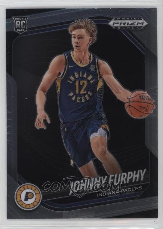 2024-25 Panini  Prizm Black - #206 Johnny Furphy ROOKIE - Indiana Pacers