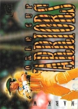 CRICKET - 1996 Futera World Cup - World Cup Warriors #WC09 - Mark Waugh SN2000 - Australia
