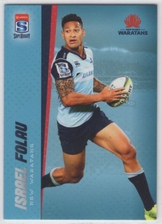 UNION - 2017 Tap N Play Rugby Union - #124 Israel Folau - NSW Waratahs