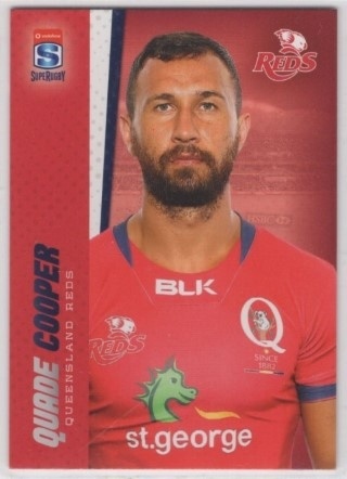 UNION - 2017 Tap N Play Rugby Union - #143 Quade Cooper - QLD Reds