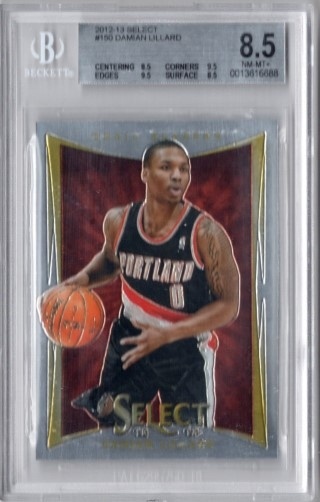 GRADED - 2012-13 Select - #150 Damian Lillard ROOKIE - BGS 8.5 - Portland Trailblazers
