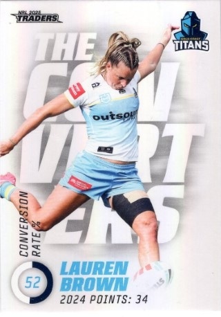 NRL - 2025 Traders - The Converters #TC21 - Lauren Brown - Gold Coast Titans