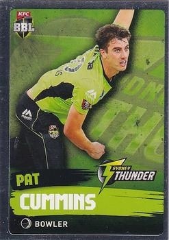 CRICKET - 2015-16 Tap N Play Big Bash - Silver #168 - Pat Cummins - Sydney Thunder