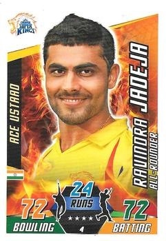 CRICKET - 2014-15 Topps Cricket Attax IPL - #004 Ravindra Jadeja - Chennai Super Kings