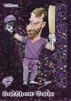 CRICKET - Traders 2024-25 - Illustrious Luxe Parallel #ILL03 - Matthew Wade - Hobart Hurricanes