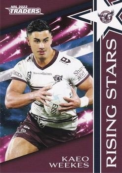 NRL - 2023 Traders - Rising Stars #RS18 - Kaeo Weekes - Manly Sea Eagles