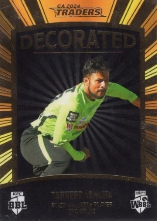 CRICKET - Traders 2024-25 - Decorated #D30 - Tanveer Sangha SN170 - Sydney Thunder