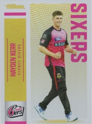 CRICKET - Traders 2024-25 - Gold #G131 - Hayden Kerr SN67 - Sydney Sixers