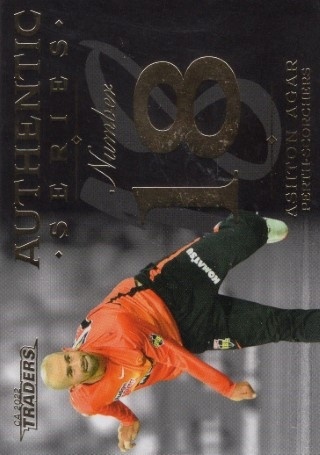 CRICKET - Traders 2022-23 - Authentics Foil #AN07 - Ashton Agar SN251 - Perth Scorchers