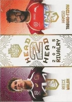 NRL - 2025 Rivalry - Head 2 Head #H2H01 - Reece Walsh / Hamiso Tabuai-Fidow - Brisbane Broncos / Dolphins